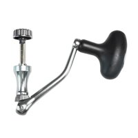 Magideal - Mango De Carrete Giratorio, Empuñaduras De Brazo Basculante, Pesca En Roca Giratoria, Pesca Con Mosca Universal, Mango De Carrete De Pesca Duradero De , Negro