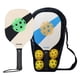 thumbnail image 3 of Raquetas De Pickleball Raquetas De Pickleball Portátiles Con Agarre Cómodo Y Bolsa De Almacenamiento Verde Y Azul, 3 of 5