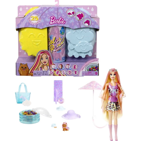 Muñeca Barbie Color Reveal Sunshine and Sprinkles con 25 sorpresas