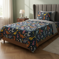 Teng Fei - Juego De Sábanas Diseño Infantil Plaza Y Media Dinosaurio