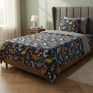 Teng Fei - Juego De Sábanas Diseño Infantil Plaza Y Media Dinosaurio