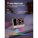 thumbnail image 5 of Reloj despertador digital Odokee Sakura Pink con sonido de 5 alarmas, 5 of 8