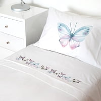 Tuyo Print - Juego De Sábanas 1,5 Pl Mariposas Rosadas