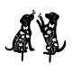 thumbnail image 2 of 2 Estacas Decorativas De Hierro Para Jardín, Dise?o De Animales, Silueta De Perro, 30 Cm De Alto, 2 of 5