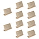 thumbnail image 3 of Nombre Soporte de escudo, titular de letrero, metal robusto, titular práctico y práctico de etiquetas, visualización de precios para oficinas, hoteles Dorado, 3 of 5