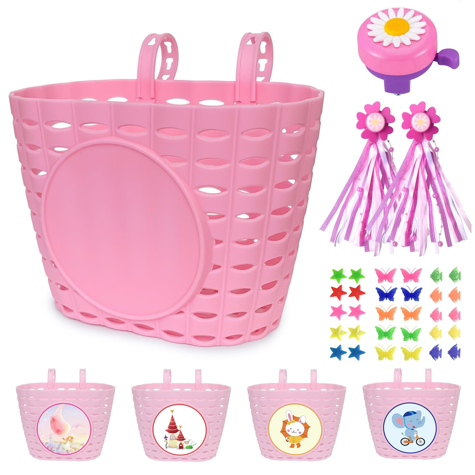Bike Basket Noviko Girl Para Bicicleta Infantil Con Accesorios
