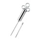 thumbnail image 1 of Inyector, inyector de condimento de acero inoxidable 304 con 2 agujas de marinada para parrilla de barbacoa ahumada, caja fuerte para lavavajillas, 1 of 3