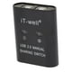 thumbnail image 5 of usb 2.0 interruptor de intercambio manual kvm 2 puertos hub para impresora de escáner de pc negro, 5 of 5