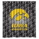 thumbnail image 1 of Cortina de ducha con diseño de Iowa Hawkeyes, juego de cortinas de baño con ganchos, tamaño 60 x 72 pulgadas, 1 of 3