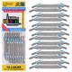 thumbnail image 1 of Cordones U‑Lace Kiddos sin nudo gris claro – Pack de 14, 1 of 8