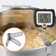 thumbnail image 3 of Termómetro de caramelo digital con clip de maceta, sonda de acero inoxidable larga, termómetro de cocina de lectura instantánea para cocinar, hornear y hacer caramelos (negro), 3 of 3