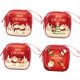 thumbnail image 3 of 4 Piezas Del Titular De La Llave De La Moneda Del Bolso De La Moneda De Navidad Para El Dormitorio De La Tabla Para La Plaza Infantil, 3 of 5