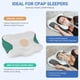 thumbnail image 5 of Almohada CPAP Elviros, espuma viscoelástica para soporte cervical y cuello, 5 of 8