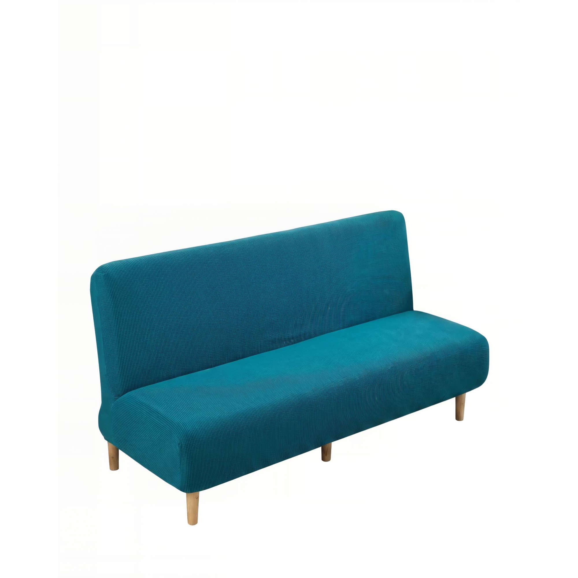 Genérico - Funda De Sofa Revestimiento Elastico Futon Cuadrille Color Azul