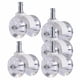 thumbnail image 5 of Ruedas Giratorias Para Silla De Oficina De Servicio Pesado 5 Piezas Giratorias 360 Para Muebles Blanco A, 5 of 5
