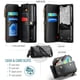 thumbnail image 3 of CaseMe Funda de Cuero for iPhone 16e de 6.1 Pulgadas con Billetera [Bloqueo RFID] con Ranura para Billetes con Zíper y 7 Tarjeteros, Correa de Hombro Magnética de Cuero PU Suave, Funda de Billetera f, 3 of 13