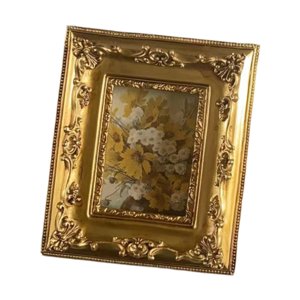 Magideal - Marco De Fotos De Estilo Vintage, Marco De Fotos Con Diseño De Flores En Relieve, Galería De Arte, Pasillo, Decoración Del Hogar, Marco De Fotos Adorn Estilo A