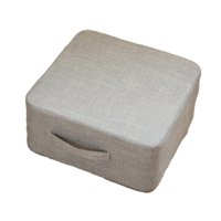 Magideal - Cojín De Suelo Cuadrado De 15,75 X 15,75 X 7,09 Pulgadas, Cómodo Cojín Para Sentarse, Para Balcón, Charlar, Área Al Aire Libre, Dormitorio. Gris Claro
