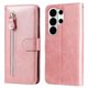 thumbnail image 2 of Funda tipo cartera para Samsung Galaxy S26 Ultra con bolsillo con cremallera y ranuras para tarjetas – Función de soporte Rosa, 2 of 5