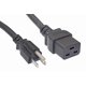 thumbnail image 1 of Cable de alimentación Cablelera 3 m 15 A 125 V NEMA 5‑15P a C19, 1 of 4