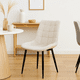 thumbnail image 3 of Silla de Comedor Macron Acolchada Terciopelo - Beige, 3 of 7