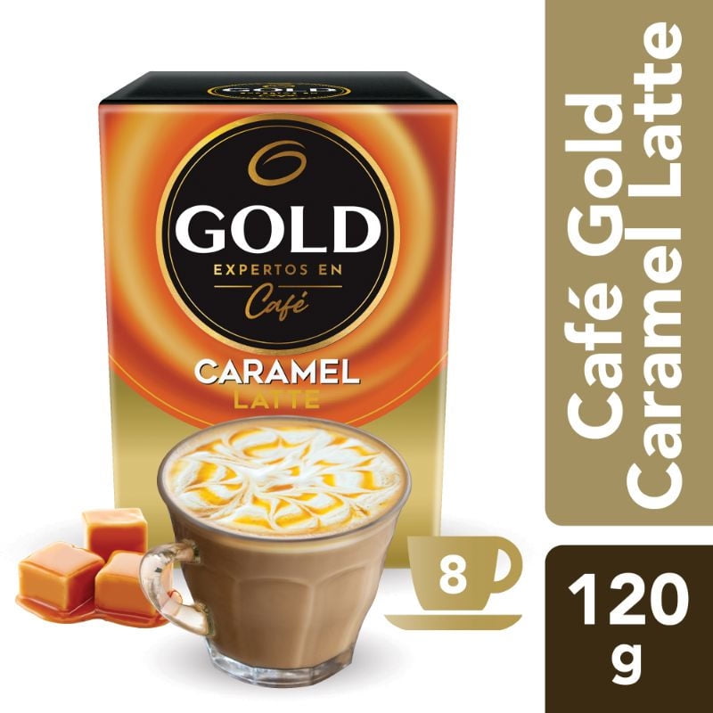 Café Sabor Caramel Latte Caja 8 un Gold