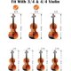 thumbnail image 5 of Soporte de hombro para violín AMZZ Maple Wood para violines de 3/4 y 4/4, 5 of 9
