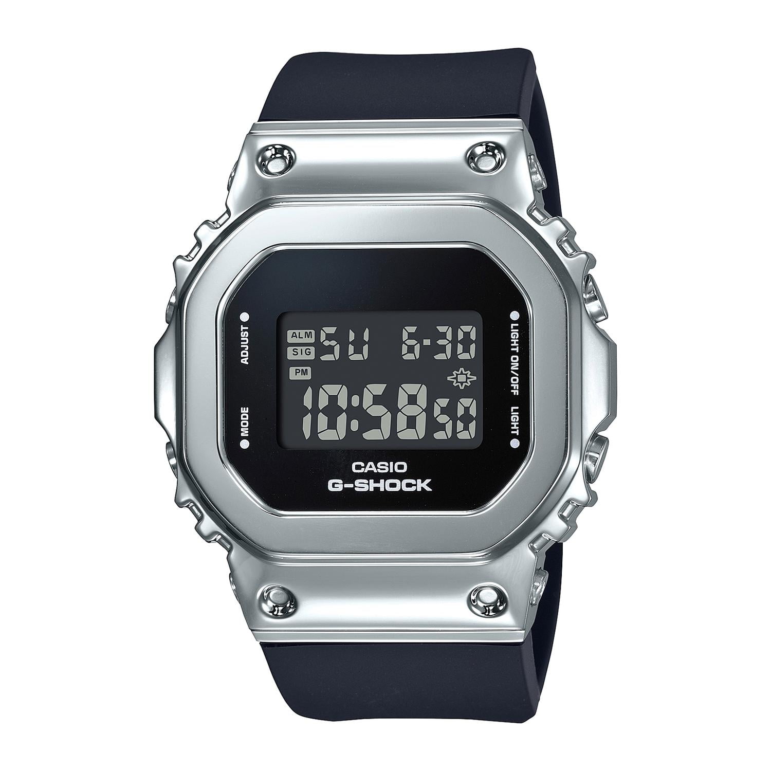 Reloj G-shock Gm-s5600-1dr Resina/acero Mujer Plateado Plateado