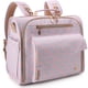 thumbnail image 1 of Mochila para pañales ALLCAMP grande multi‑bolsillos rosa, 1 of 5