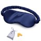 thumbnail image 1 of Máscara de dormir de seda OLESILK azul marino con bolsa y tapones para los oídos, 1 of 7