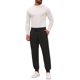 thumbnail image 2 of INSPIRE CHIC Pantalones de chándal para hombre de color sólido con cintura ajustable y cordón para entrenamiento 32 Negro, 2 of 5