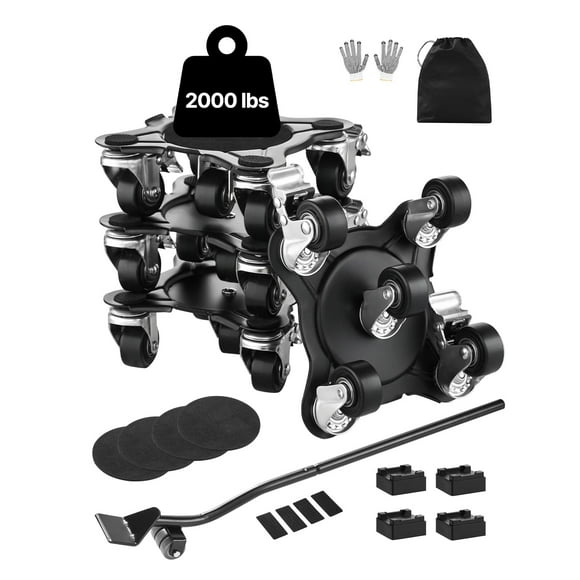 Furniture Dolly VEVOR, carga máxima de 1200 libras con 5 ruedas