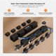 thumbnail image 3 of Kit de gestión de cables EUREKA ERGONOMIC 316 piezas Negro, 3 of 8