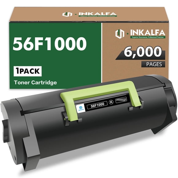 Cartucho de tóner negro inkalfa 56F1000 - 6.000 páginas