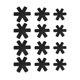 thumbnail image 1 of 12 Piezas Worktop Saver Mat Divider Pads Table Pots And Pans Dividers Black, 1 of 5
