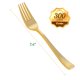 thumbnail image 2 of Tenedores De Plástico Desechables Gold Paquete De 300, 2 of 8