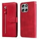 thumbnail image 1 of Funda con Cremallera para Motorola Moto G56, Carcasa Cartera de Cuero PU con Soporte y Tarjetero, 1 of 5