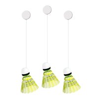 Magideal - Entrenador De Bádminton, Práctica En Solitario Niños Adultos Niños Dispositivo De Entrenamiento Personal Ajustable, Fitness Deportivo Con Bádminton Pa 3 Bádminton