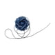 thumbnail image 1 of Gargantilla De Flores Collar Elegante De Flores Grandes Para Novia Boda Cumpleaños Mezclilla Oscura, 1 of 3