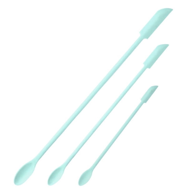 Espátula de belleza, espátula de maquillaje, mini espátula para cosméticos y tarros de cocina, espátula de silicona pequeña Last Drop