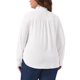thumbnail image 3 of Agnes Orinda Camisa de Oficina para Mujer Talla Grande con Botones, Cuello Alto con Volantes, Manga Larga, Casual de Negocios 4X Blanco, 3 of 6