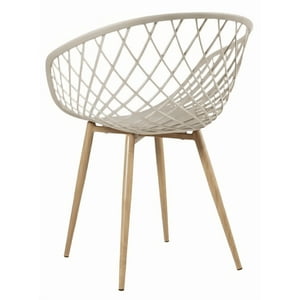 Habita2 Chile - Sitial Butaca Mesh Polipropileno Para Living O Terraza - Beige