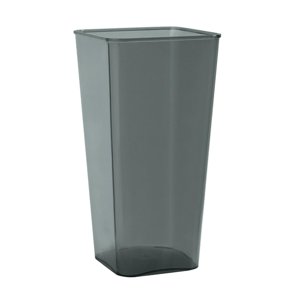 Bothyi - Florero Acrílico, Cubo Floral Cónico Alto Para Fiesta, Sala De Estar, Dormitorio, Gris L