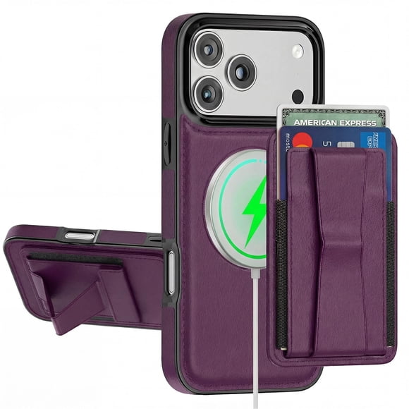 Funda para iPhone 17 Pro Max DREAMME Cartera RFID Morada