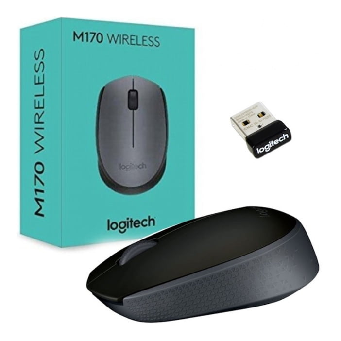 Logitech - Mouse Inalámbrico Sensor Optico Negro