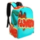 thumbnail image 2 of El Show de Gumby-theme Backpack, Campus style schoolbag Bookbag with Adjustable Shoulder Straps And Large Zip Compartment, Unisex Travel Bags.42x30x15cm, 2 of 6