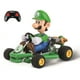 thumbnail image 1 of Coche a control remoto Carrera Mario Kart Luigi a escala 1:18, 1 of 3