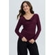thumbnail image 2 of Polera Mujer Drapeado Delantero Vino, 2 of 4