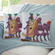 thumbnail image 3 of Las Pasas de California Fundas de almohada de terciopelo con tema, regalos de funda de almohada, decoración para el hogar, cojín de lanzar, regalo de cumpleaños para fans y parejas.50*50cm., 3 of 6