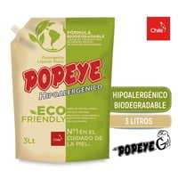 Detergente Líquido Popeye Ecofriendly Matic Doypack 3 Lt